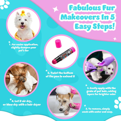 Temporary Pet Hair Paint Pens