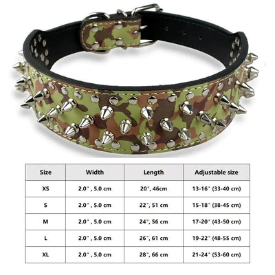 Cone Spikes Dog Collar