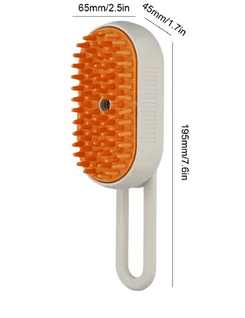 USB Rechargeable Pet Grooming Comb with Water Spray