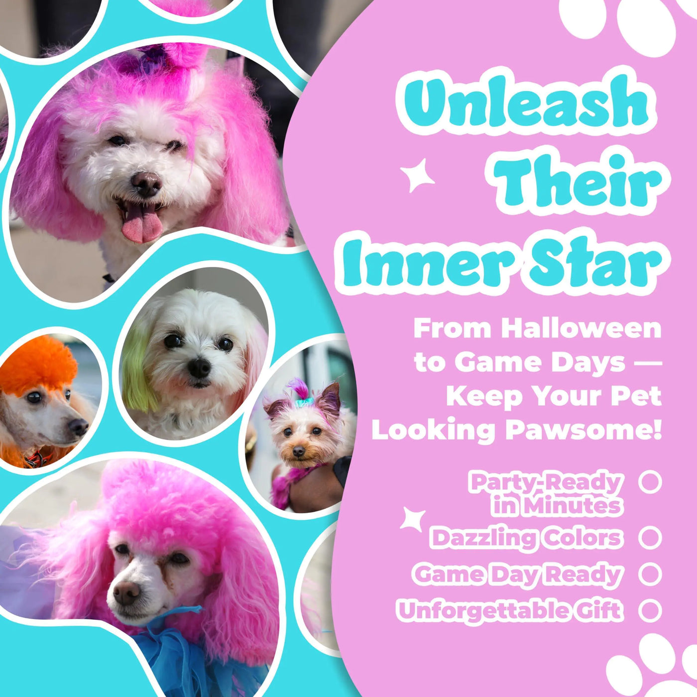 Temporary Pet Hair Paint Pens