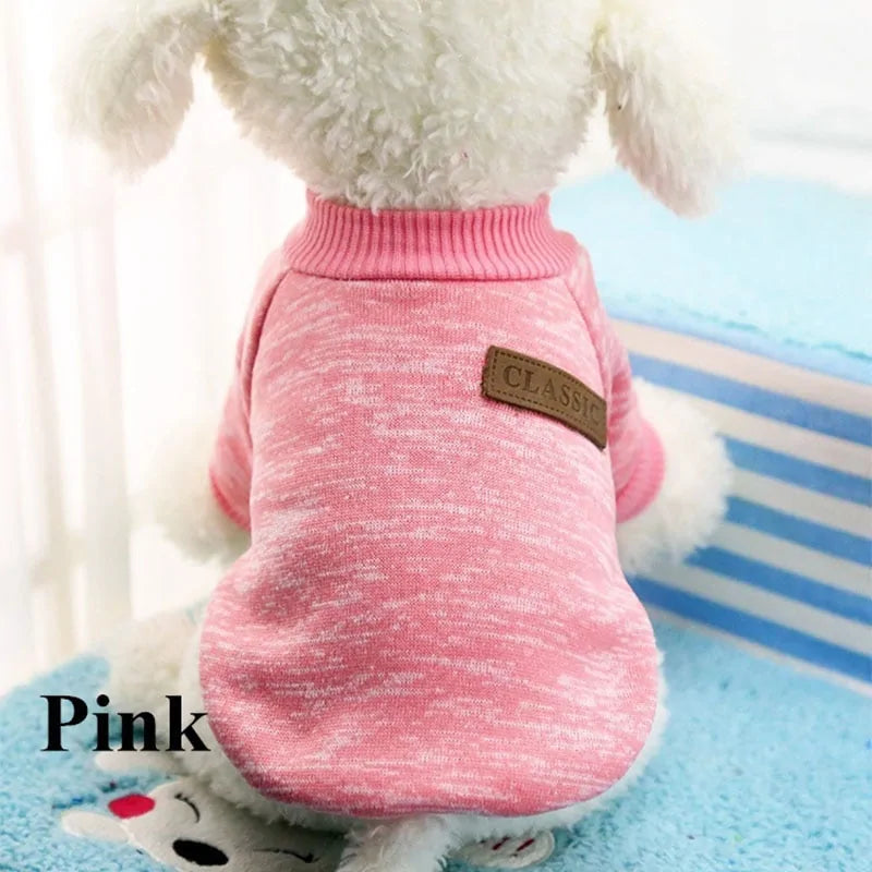 Classic Warm Puppy Pet Cat Winter Fashion Clothes